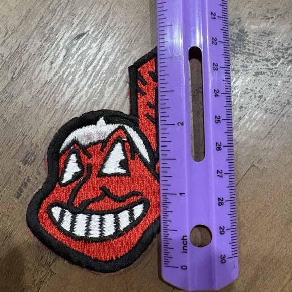 Vintage MLB CLEVELAND INDIANS BASEBALL  CHIEF WAHOO TEAM Embroidered LOGO PATCH - Picture 5 of 6